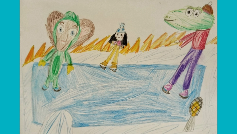 Большакова Анна, 8 - На катке