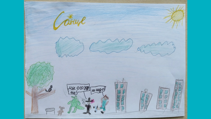 Михаил, 8 - Спасение котика