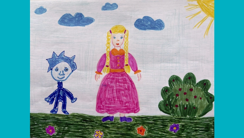 Милана, 6 - Я и нолик