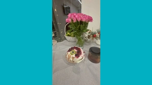 Мирослав, 13 - Торт с клюквой.