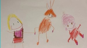 Настя, 4 - Я, Симка и мама