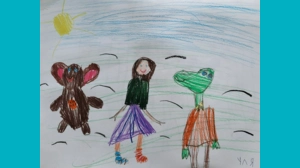 Ульяна, 5 - С Чебурашкой