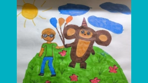 Матвей, 5 - Я и Чебурашка